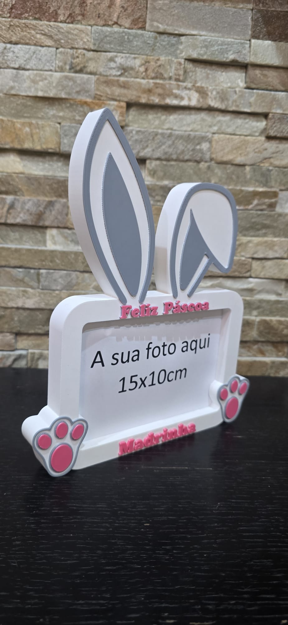 Porta-Retrato Coelho Páscoa para Padrinhos