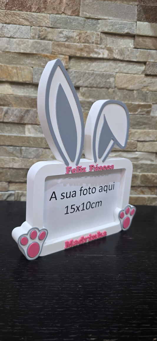 Porta-Retrato Coelho Páscoa para Padrinhos