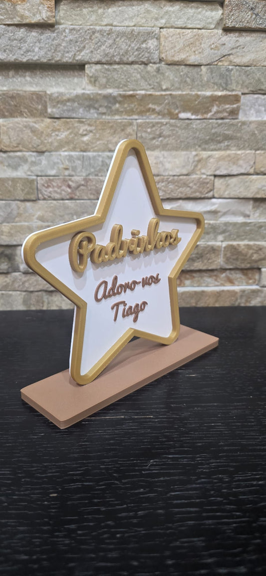 Decoração Estrela Padrinhos