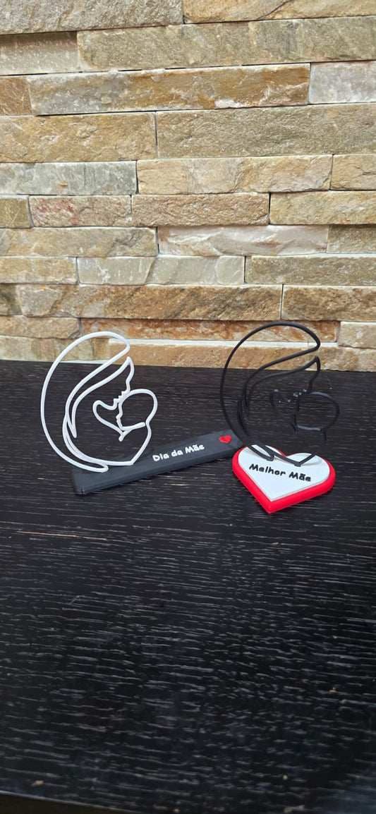 Silhuetas decorativas Mãe