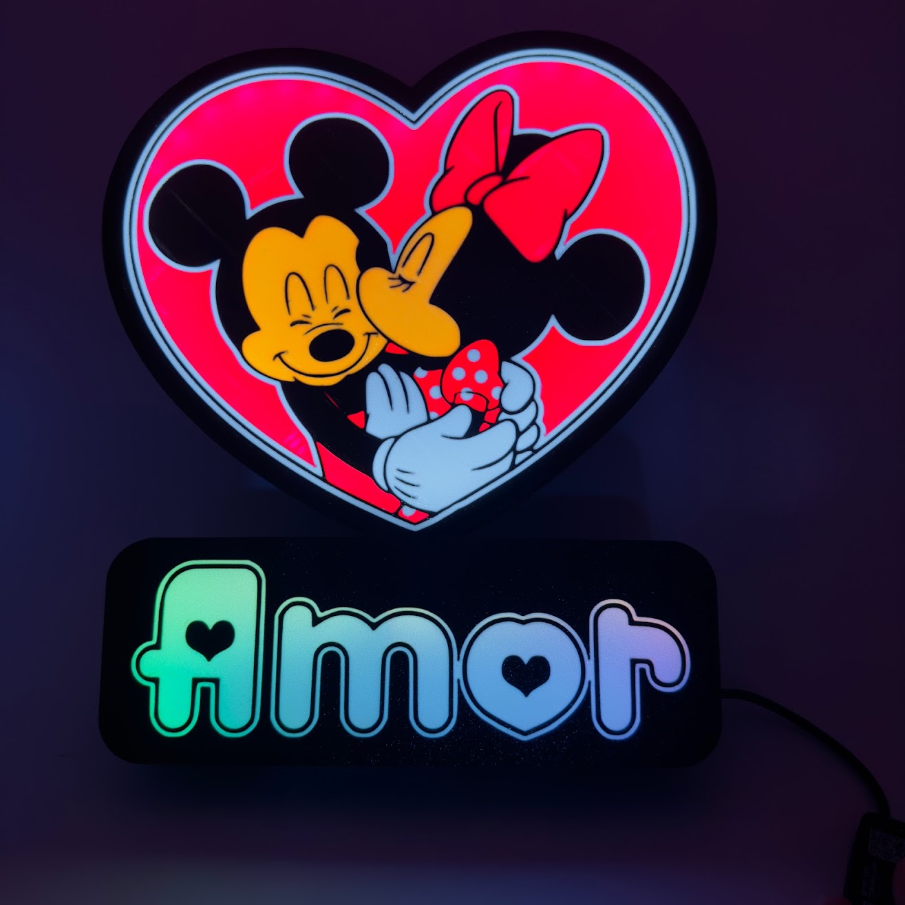 Luz de Presença Mickey e Minnie