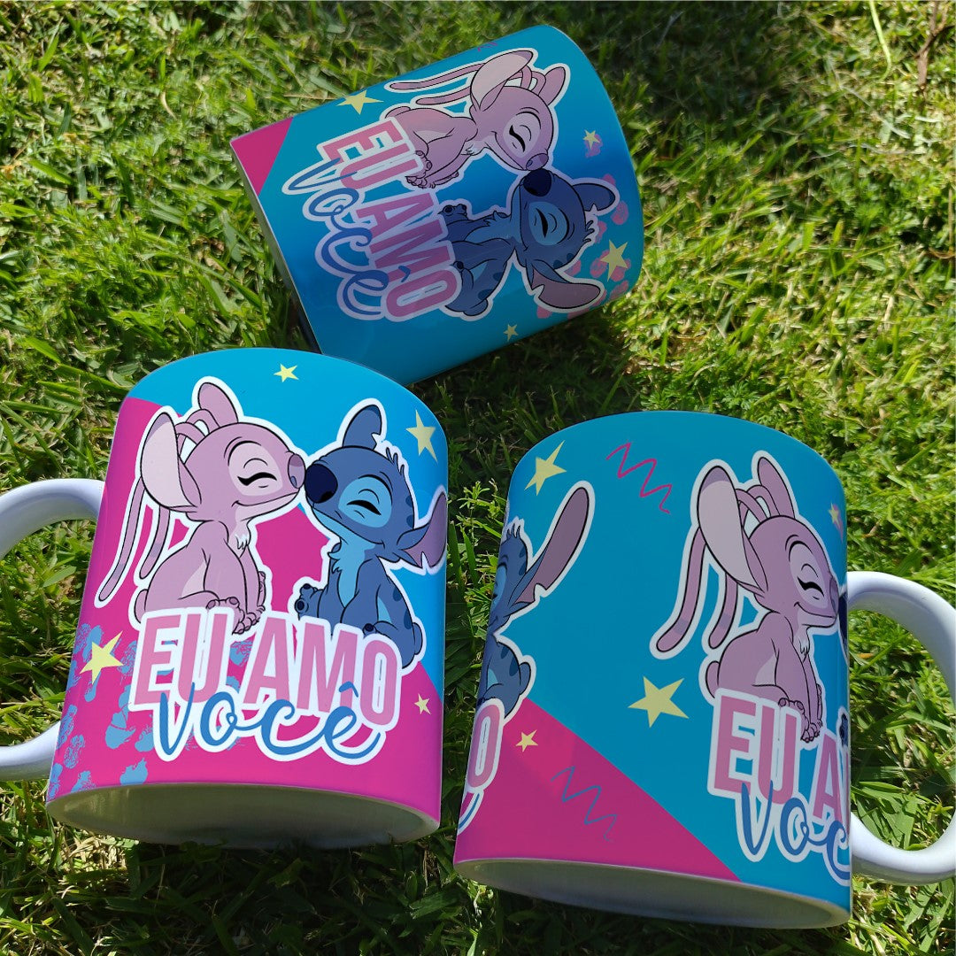 Caneca Stitch e Angel