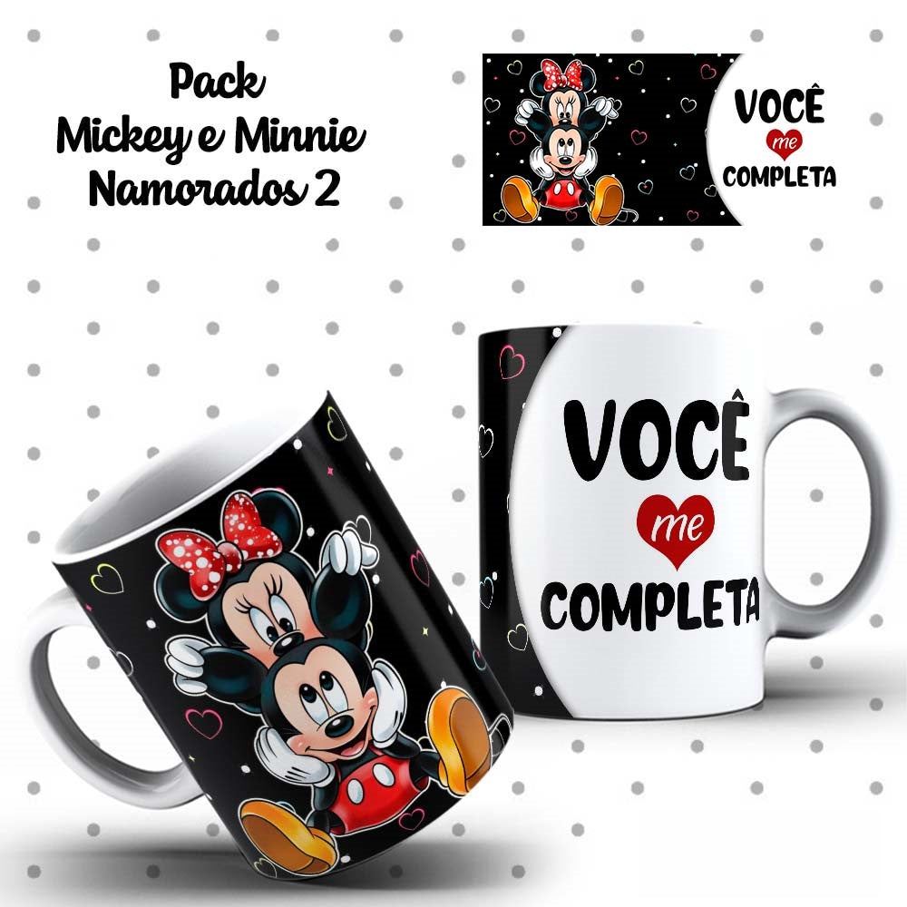 Caneca Dia dos Namorados Mickey e Minnie