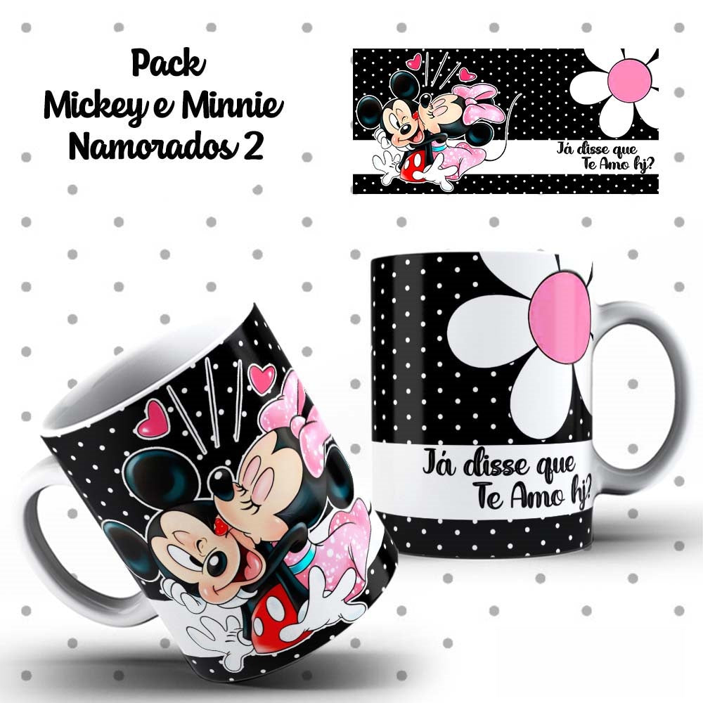 Caneca Dia dos Namorados Mickey e Minnie