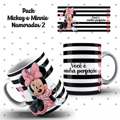 Caneca Dia dos Namorados Mickey e Minnie