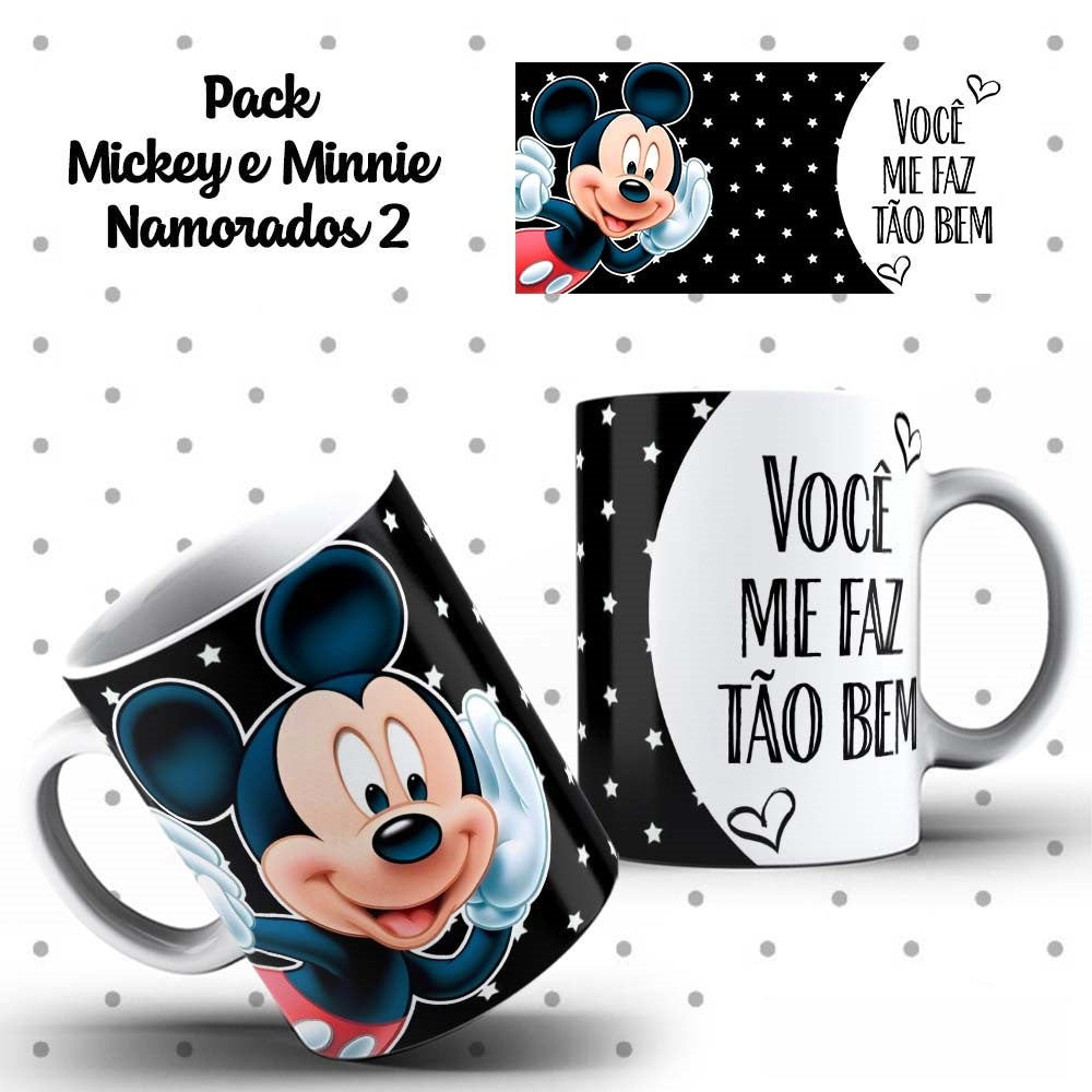 Caneca Dia dos Namorados Mickey e Minnie