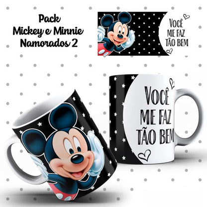 Caneca Dia dos Namorados Mickey e Minnie