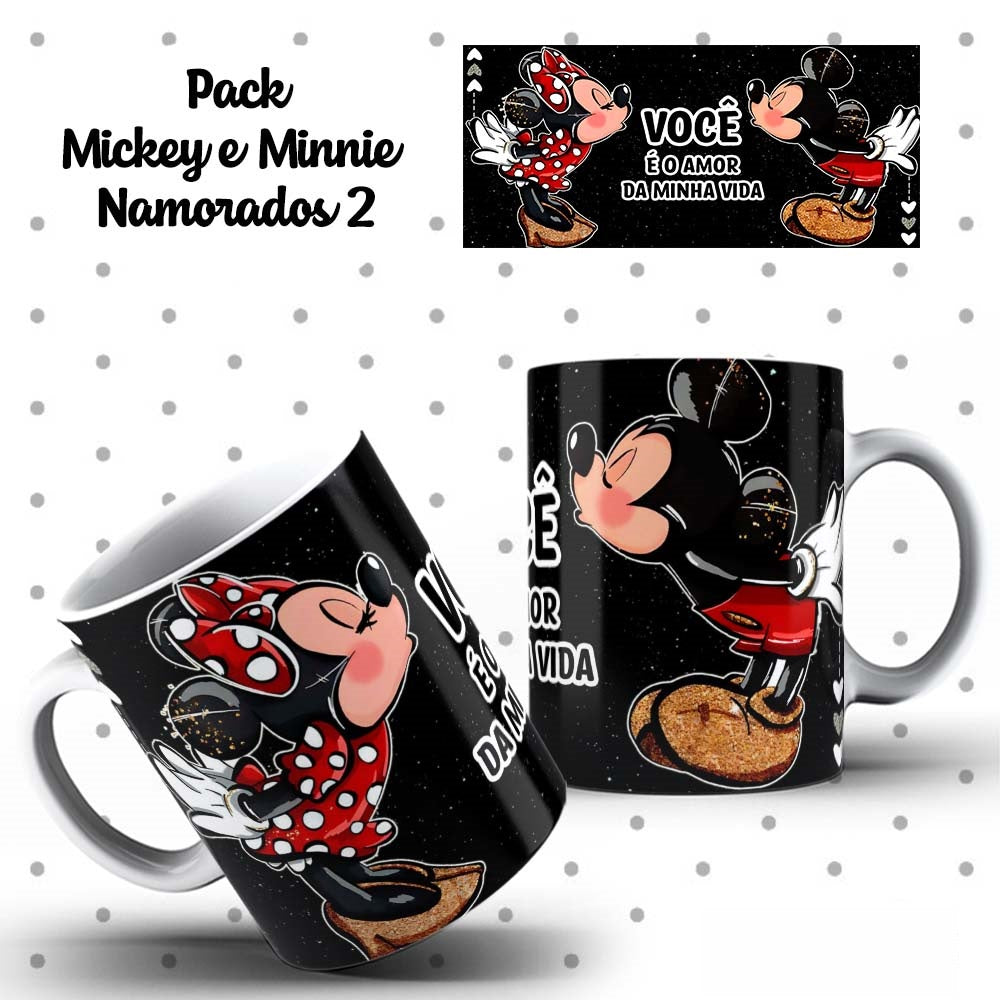 Caneca Dia dos Namorados Mickey e Minnie