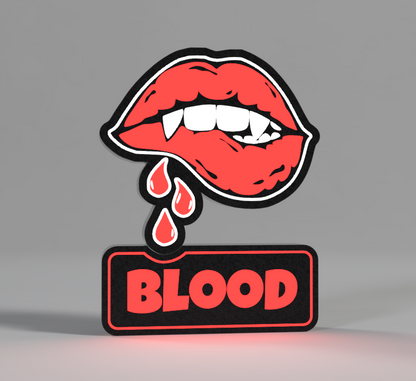 Luminárias Blood Lips