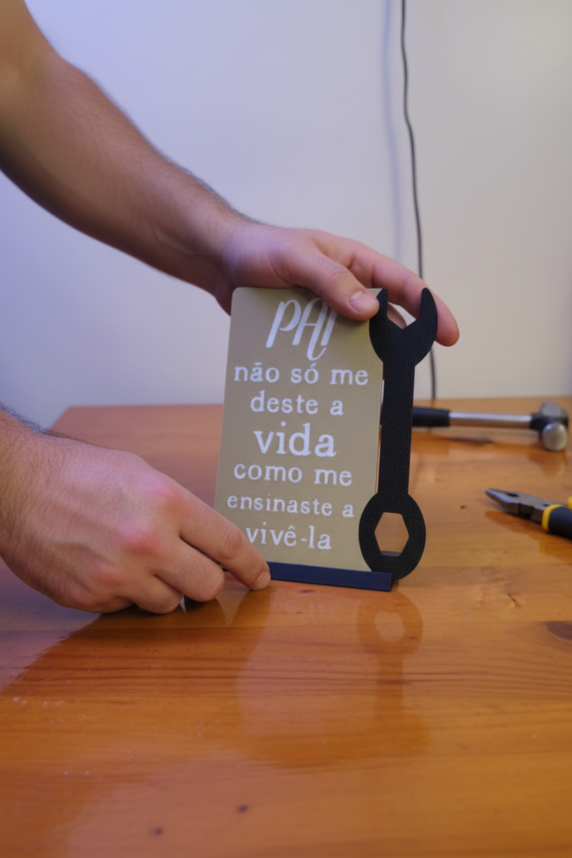 Foto UGC da placa decorativa para o Pai