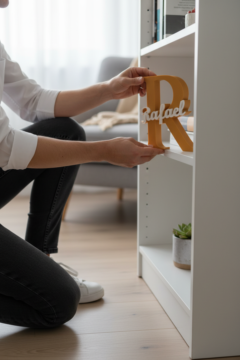 Foto UGC de letra 3D personalizada