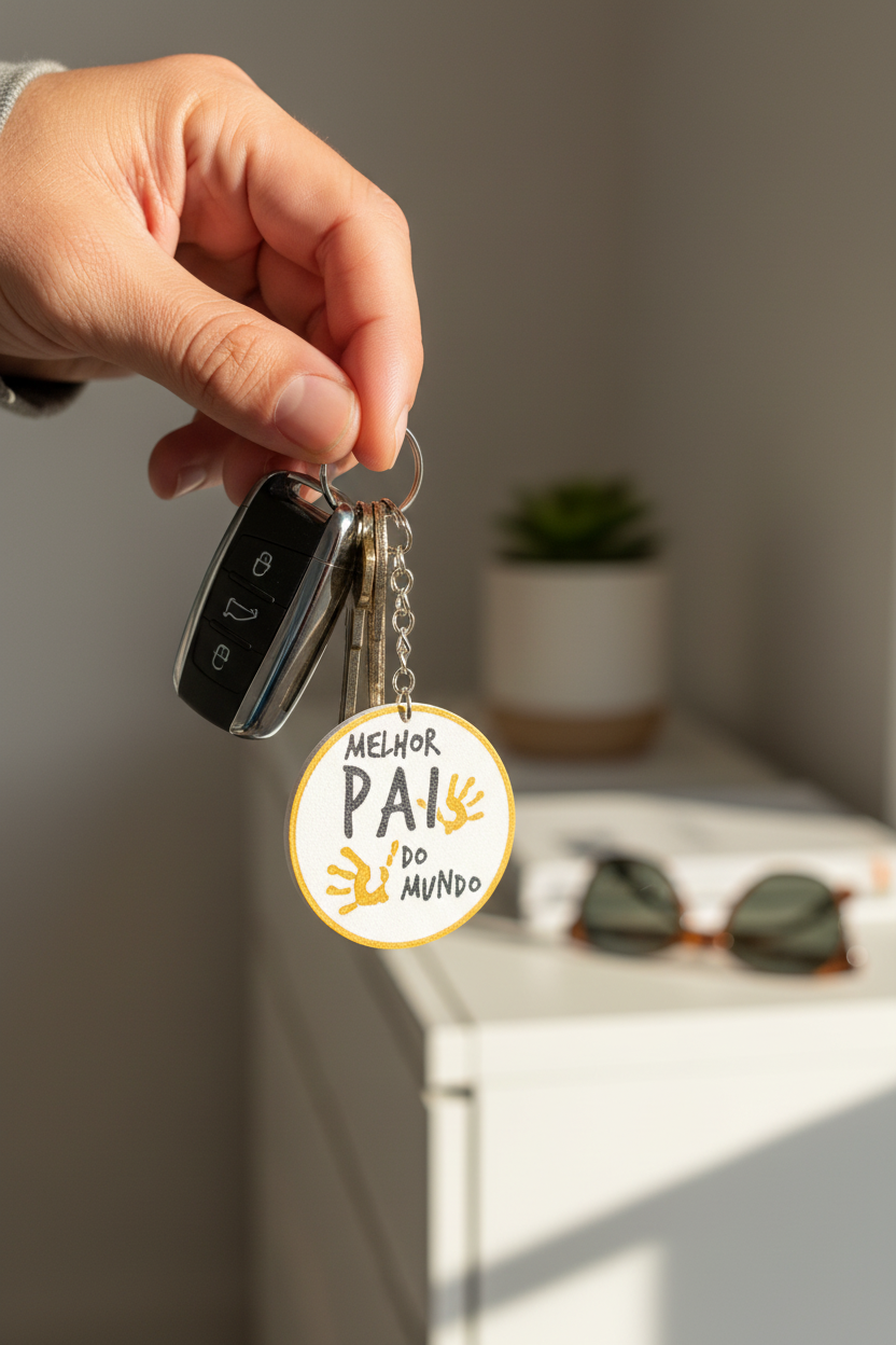 Foto UGC do porta-chaves Melhor Pai do Mundo