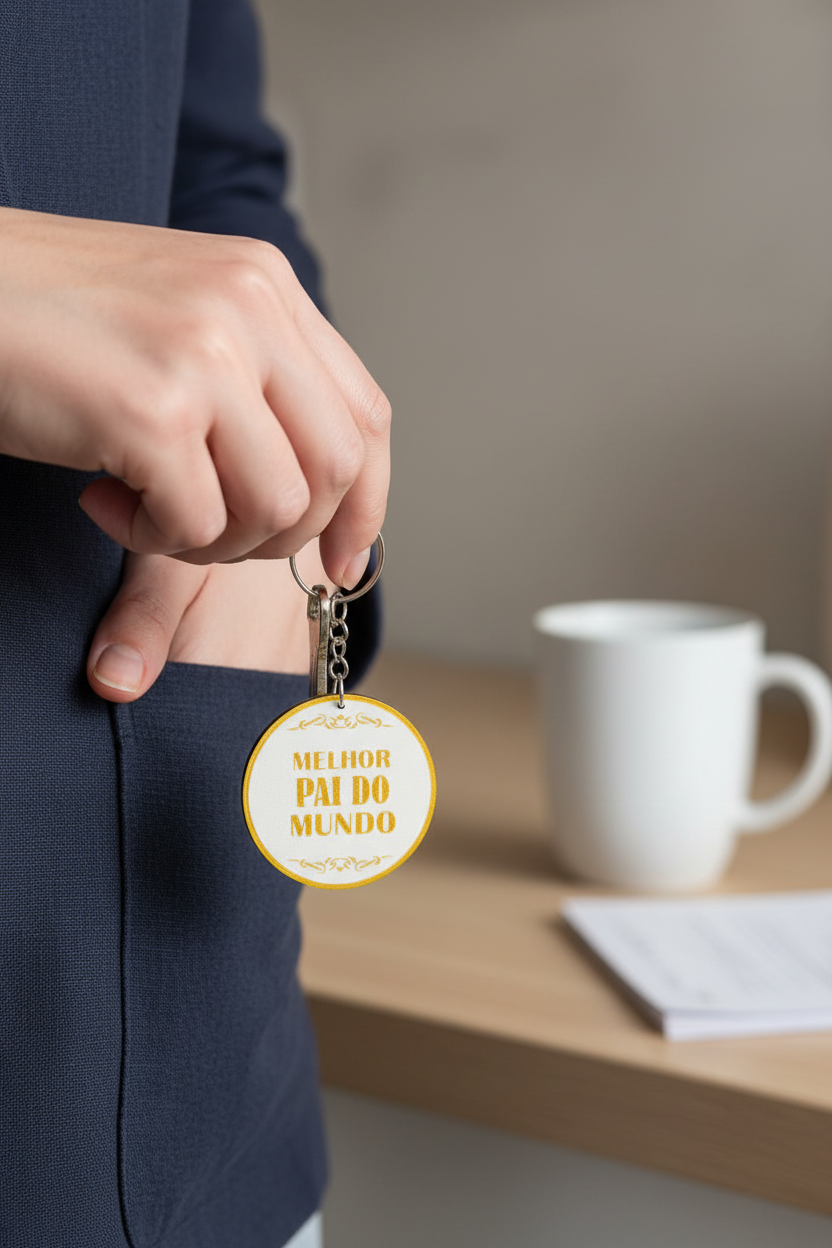 Foto UGC do porta-chaves Melhor Pai do Mundo