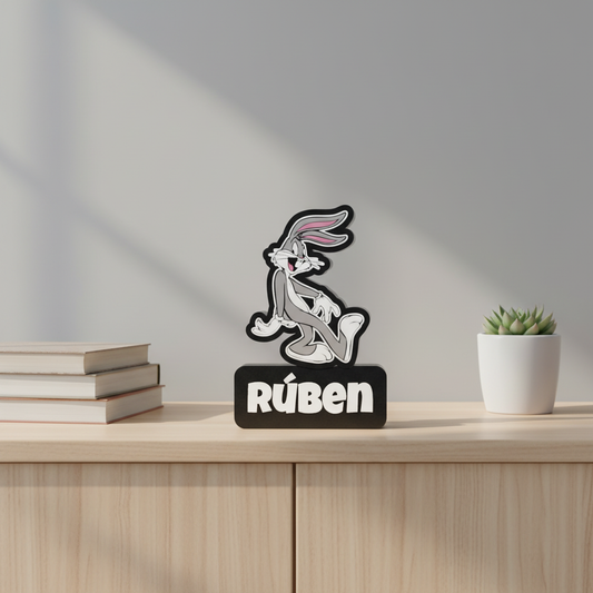 Fotografia lifestyle de decoração Bugs Bunny Rúben