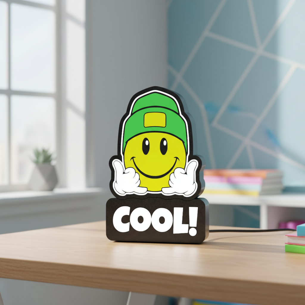 Fotografia lifestyle de luminária Cool smiley