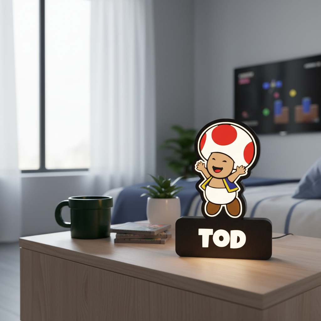 Fotografia lifestyle de luminária Toad