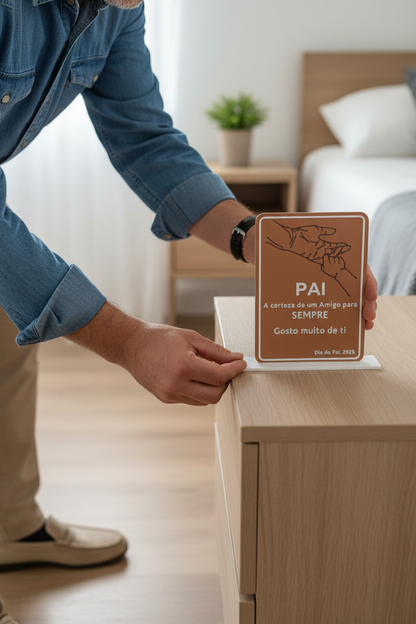 Imagem UGC da placa "Dia do Pai"