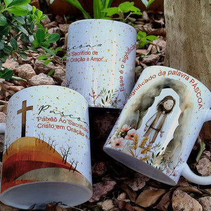 Canecas Páscoa Tema Jesus