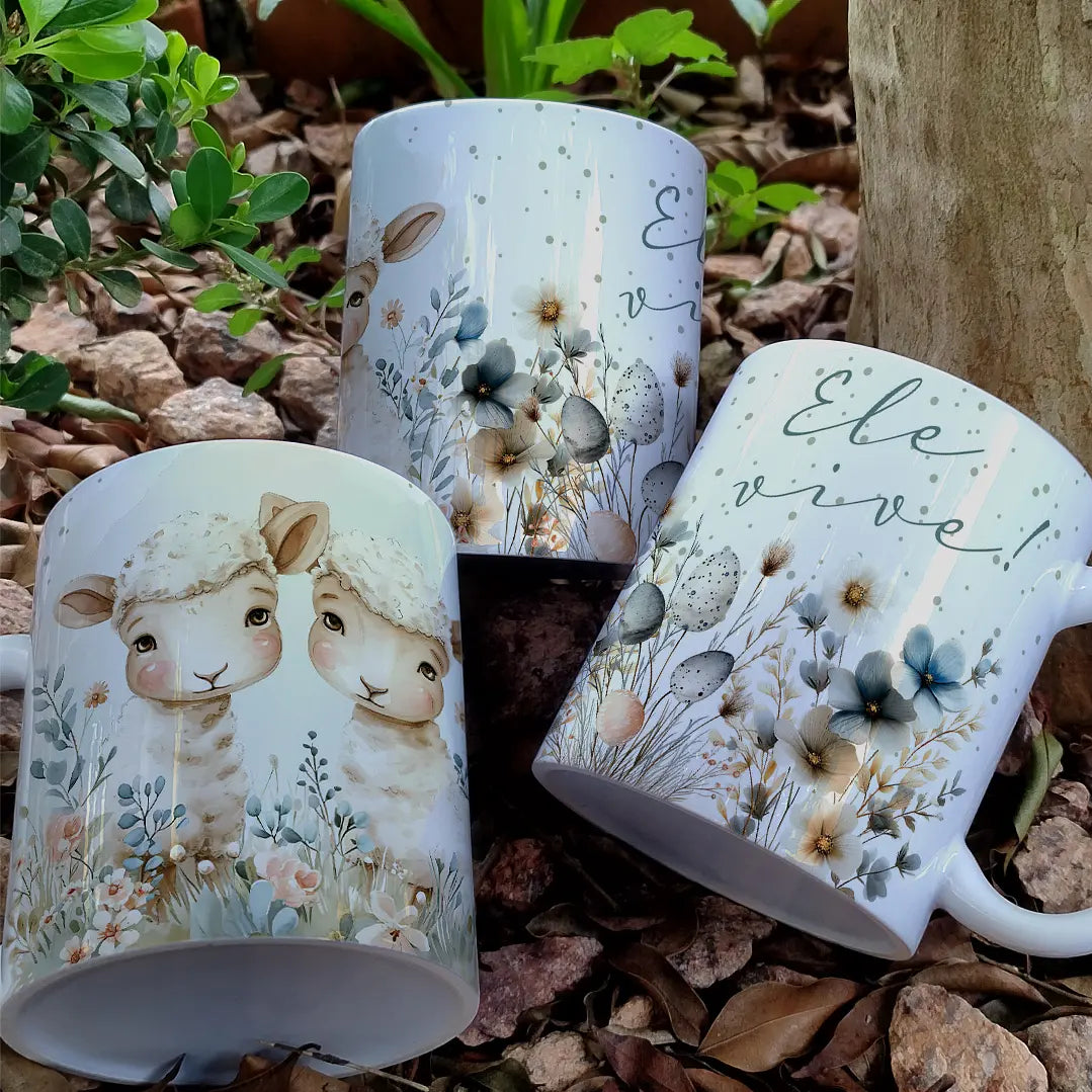 Canecas Páscoa Tema Jesus