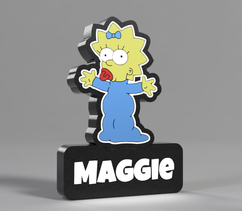 Luminária Maggie Simpson