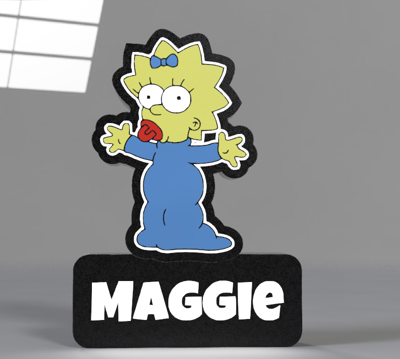 Luminária Maggie Simpson