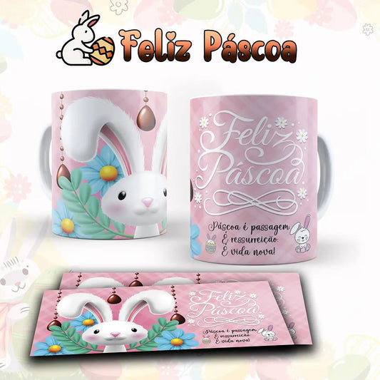 Canecas Feliz Páscoa Divertidas