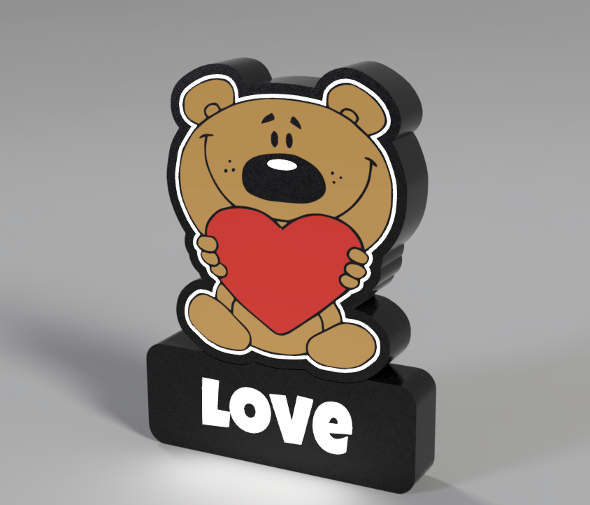 Luminária Decorativa "Love" em Impressão 3D