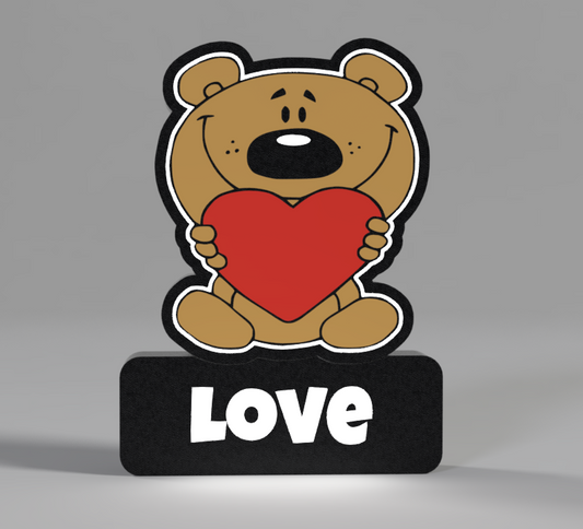 Luminária Decorativa "Love" em Impressão 3D