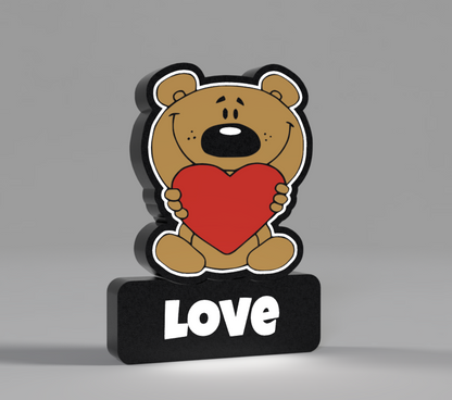 Luminária Decorativa "Love" em Impressão 3D